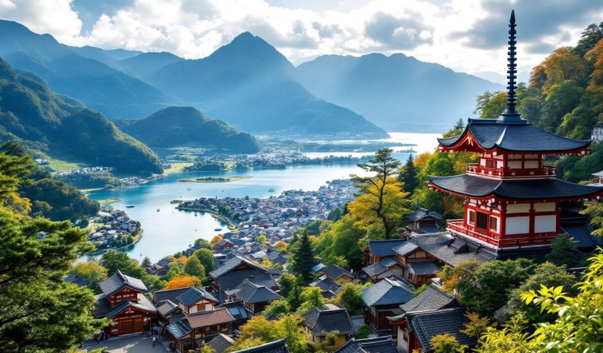 Région montagnarde et côtière du Chūgoku au Japon.