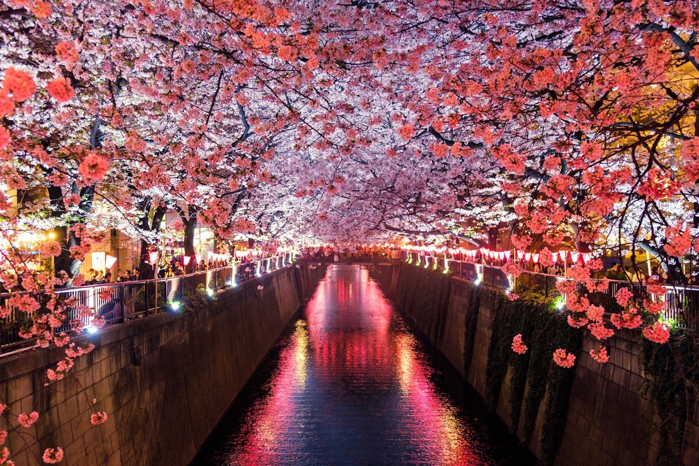 Ville japonaise et temple au pied des montagnes au crépuscule